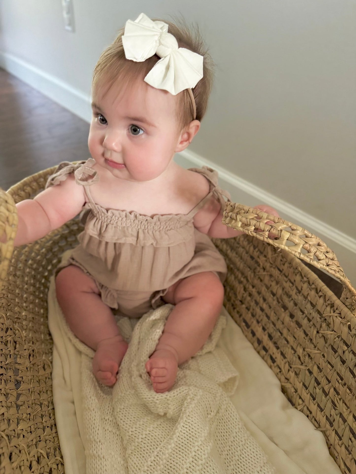 Bamboo Muslin Tie Dress - Tan - Harp Angel Boutique