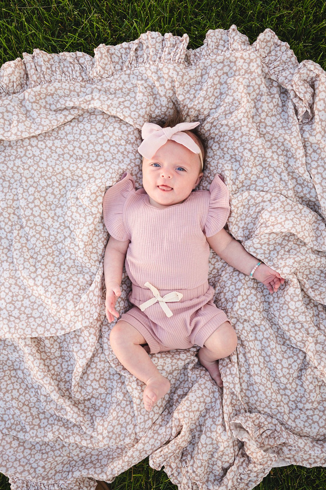 Knot Bow Headband - Baby Pink - Harp Angel Boutique