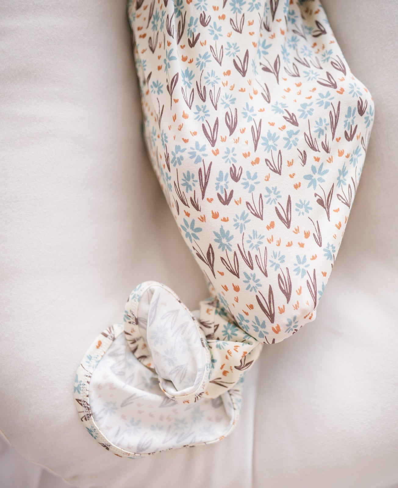 Knotted Baby Gown - La La Floral - Harp Angel Boutique