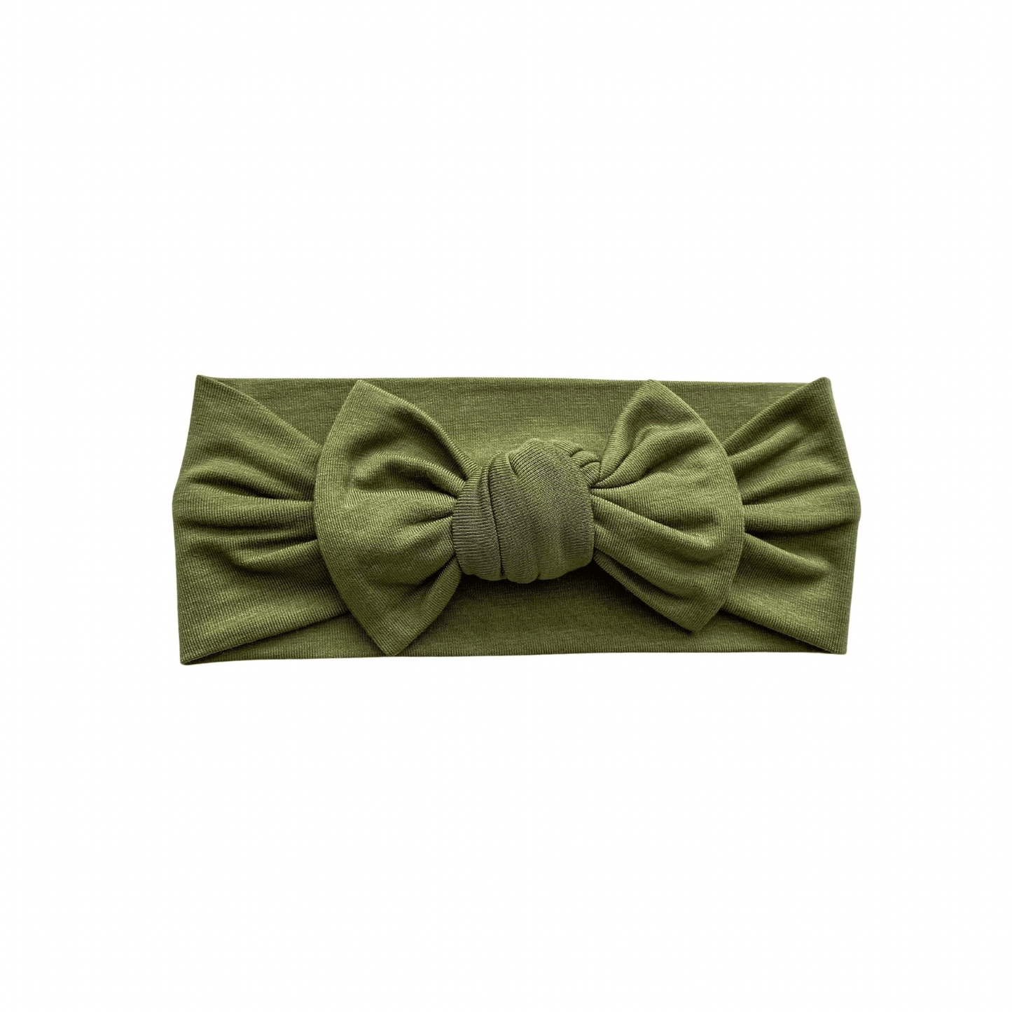 Knotted Headband - Olive Green - Harp Angel Boutique