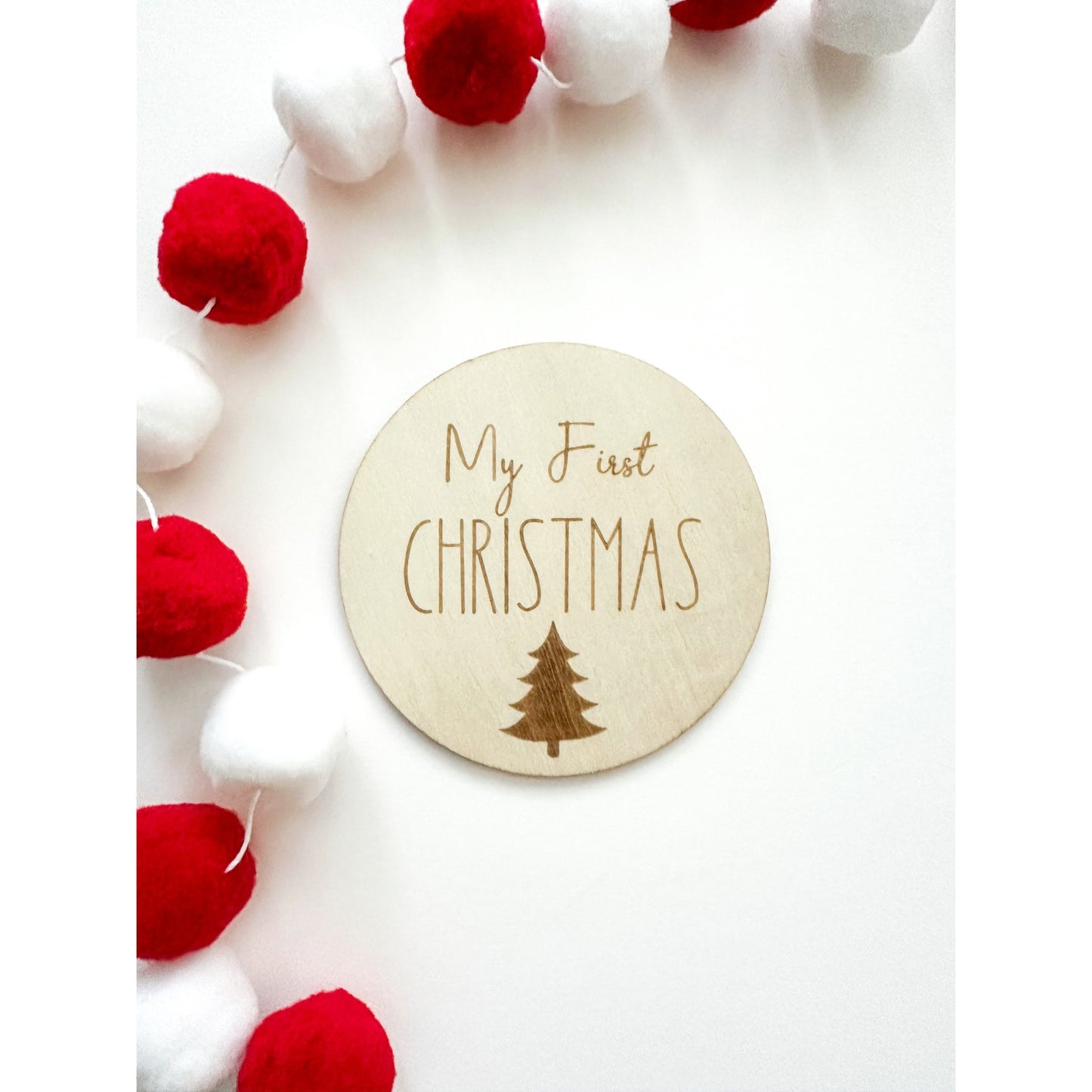 My First Christmas Milestone Disc - Harp Angel Boutique