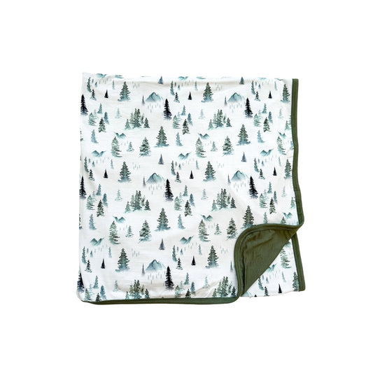 Bamboo Blanket - Green Forest - Harp Angel Boutique