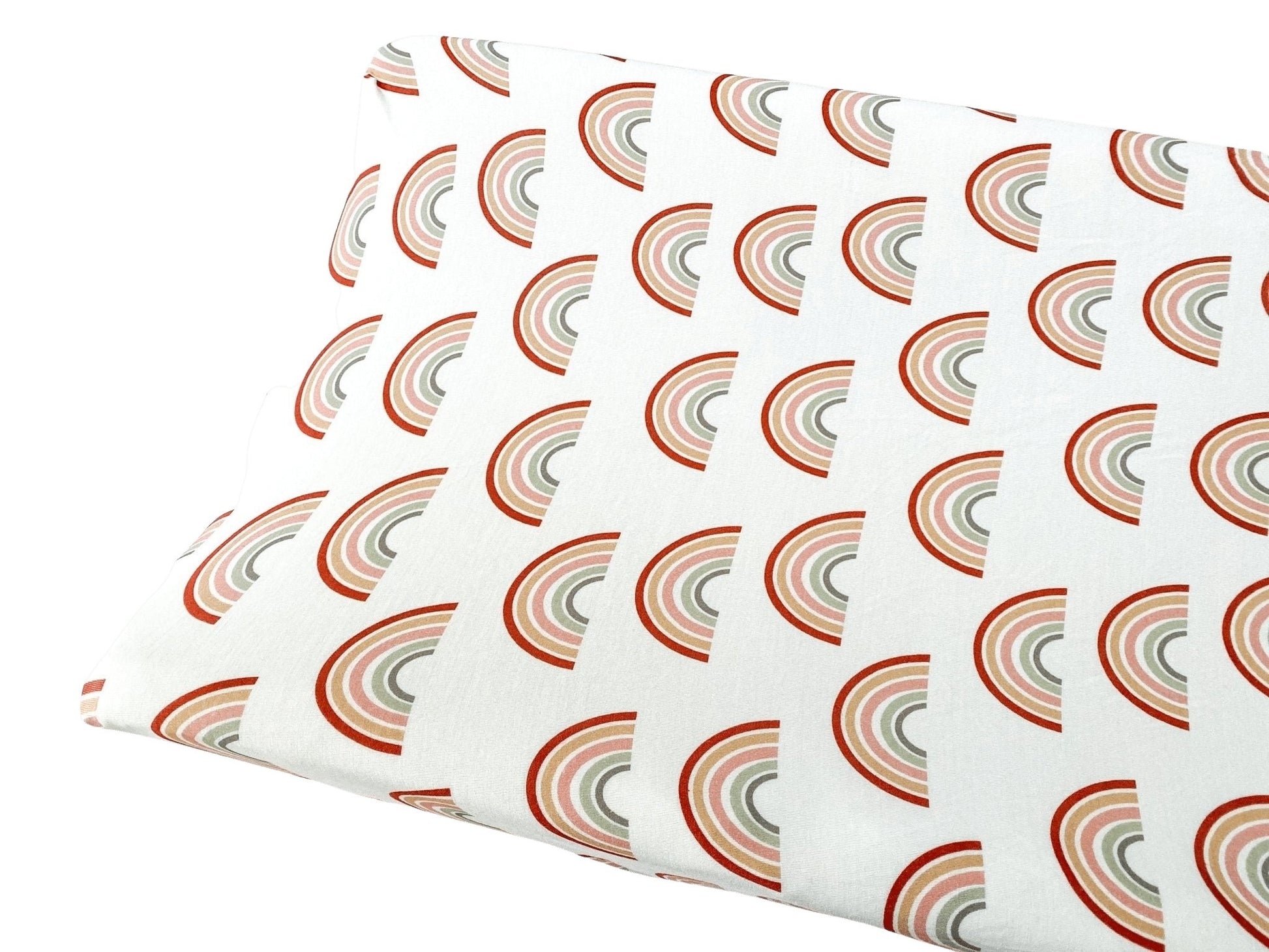 Bamboo Premium Changing Pad Cover - Neutral Rainbow - Harp Angel Boutique