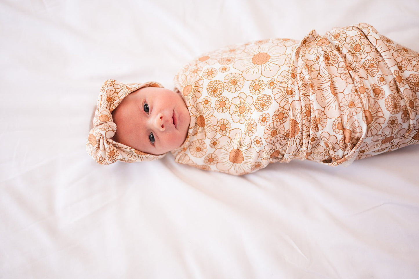 Bamboo Stretch Swaddle - Flower Garden - Harp Angel Boutique