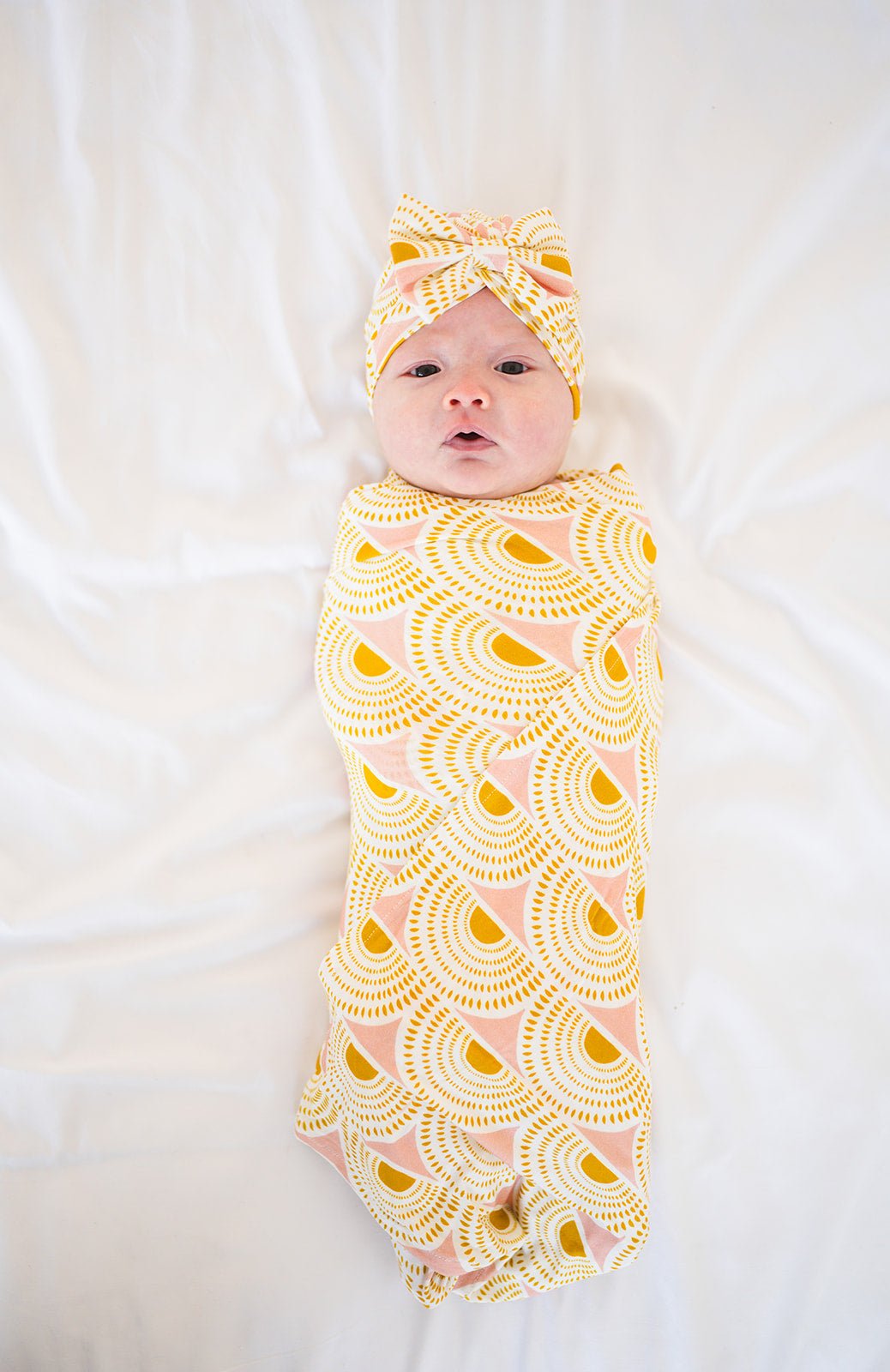 Bamboo Stretch Swaddle - Vintage Sunshine - Harp Angel Boutique