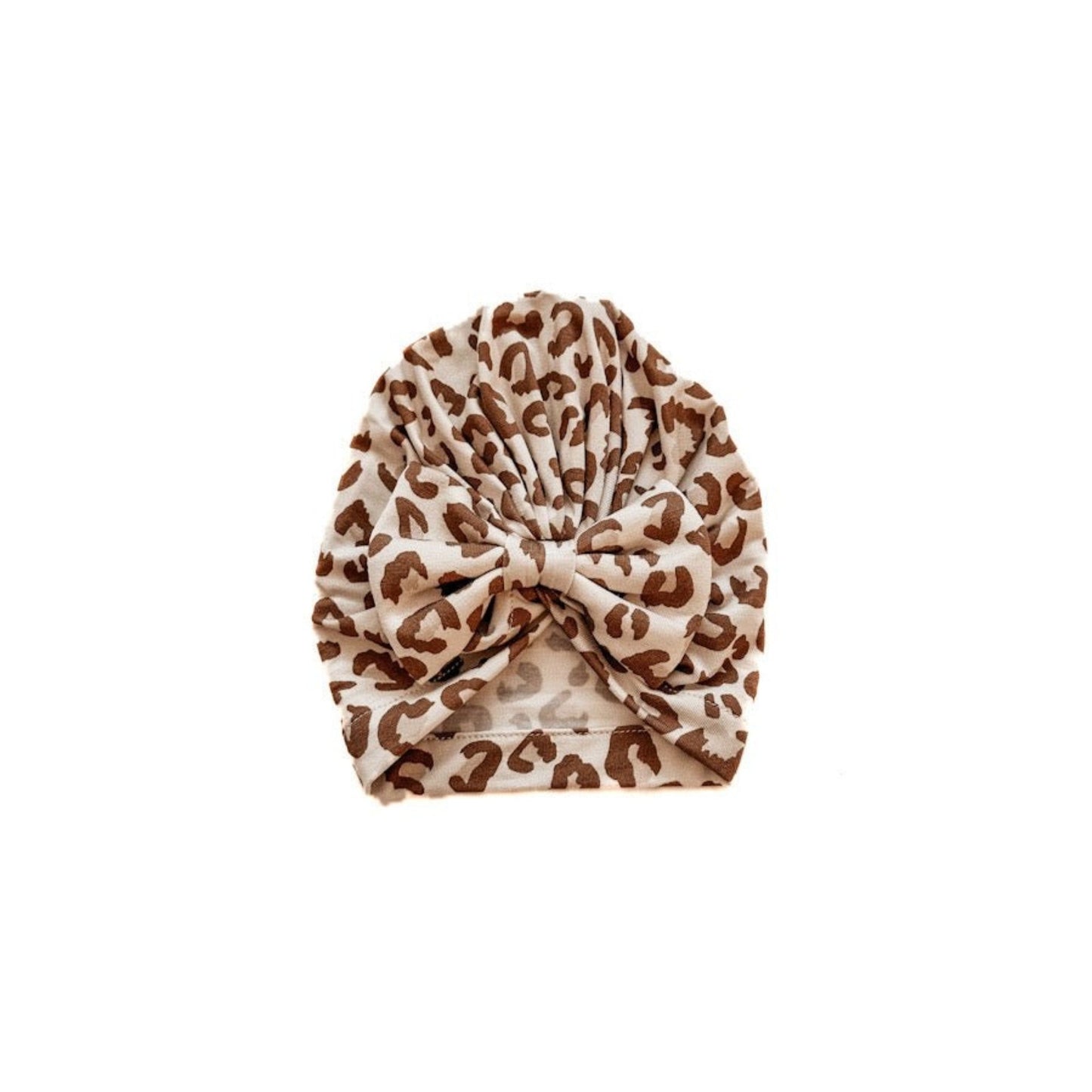 Bow Turban Hat - Leopard - Harp Angel Boutique