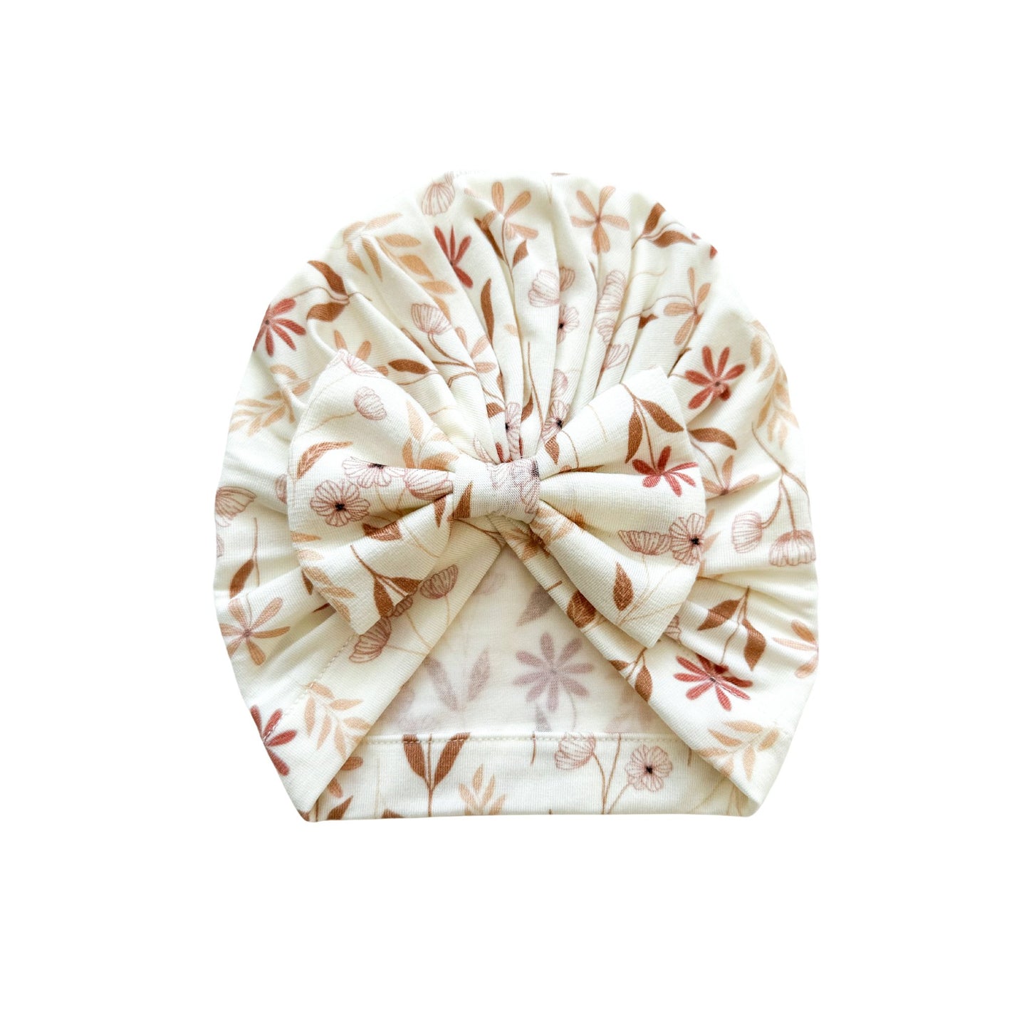 Bow Turban Hat - Wildflower - Harp Angel Boutique