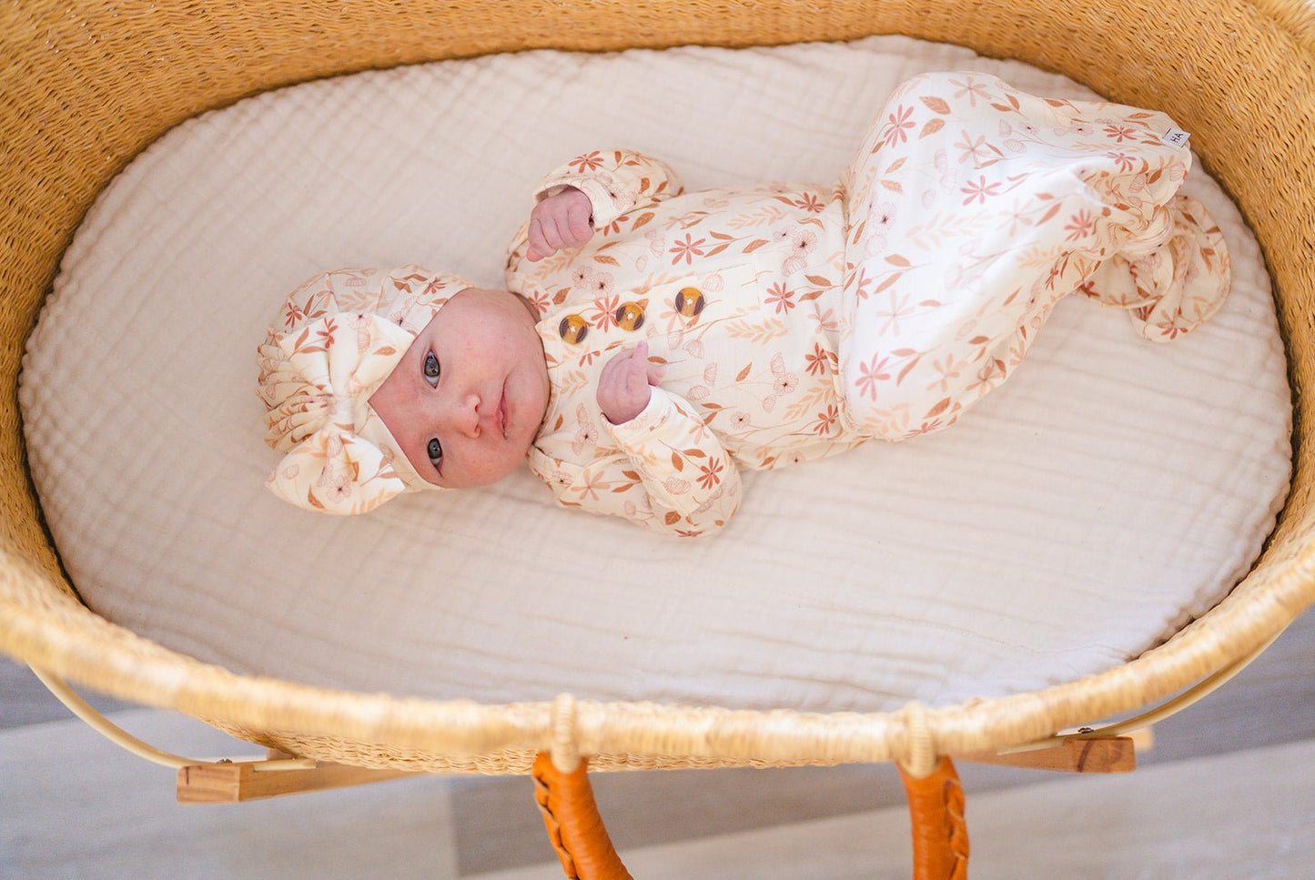 Bow Turban Hat - Wildflower - Harp Angel Boutique