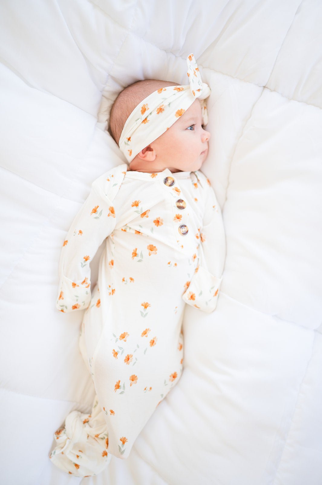 Falling Floral Bow Headband - Harp Angel Boutique