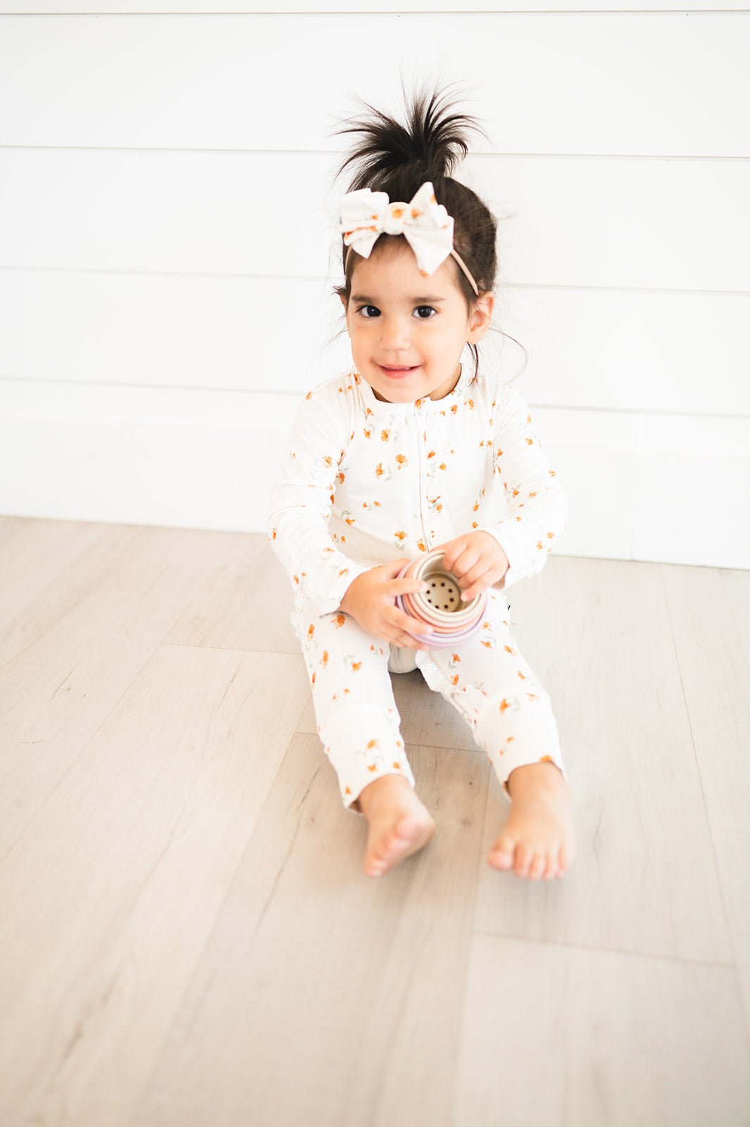 Falling Floral Knot Bow Headband - Harp Angel Boutique