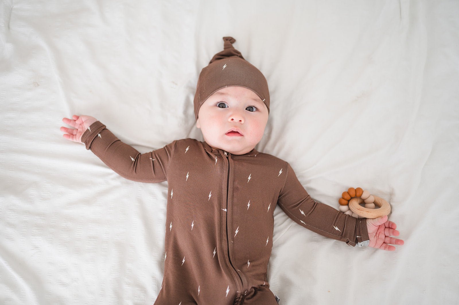 Knot Hat - Brown Lightning - Harp Angel Boutique