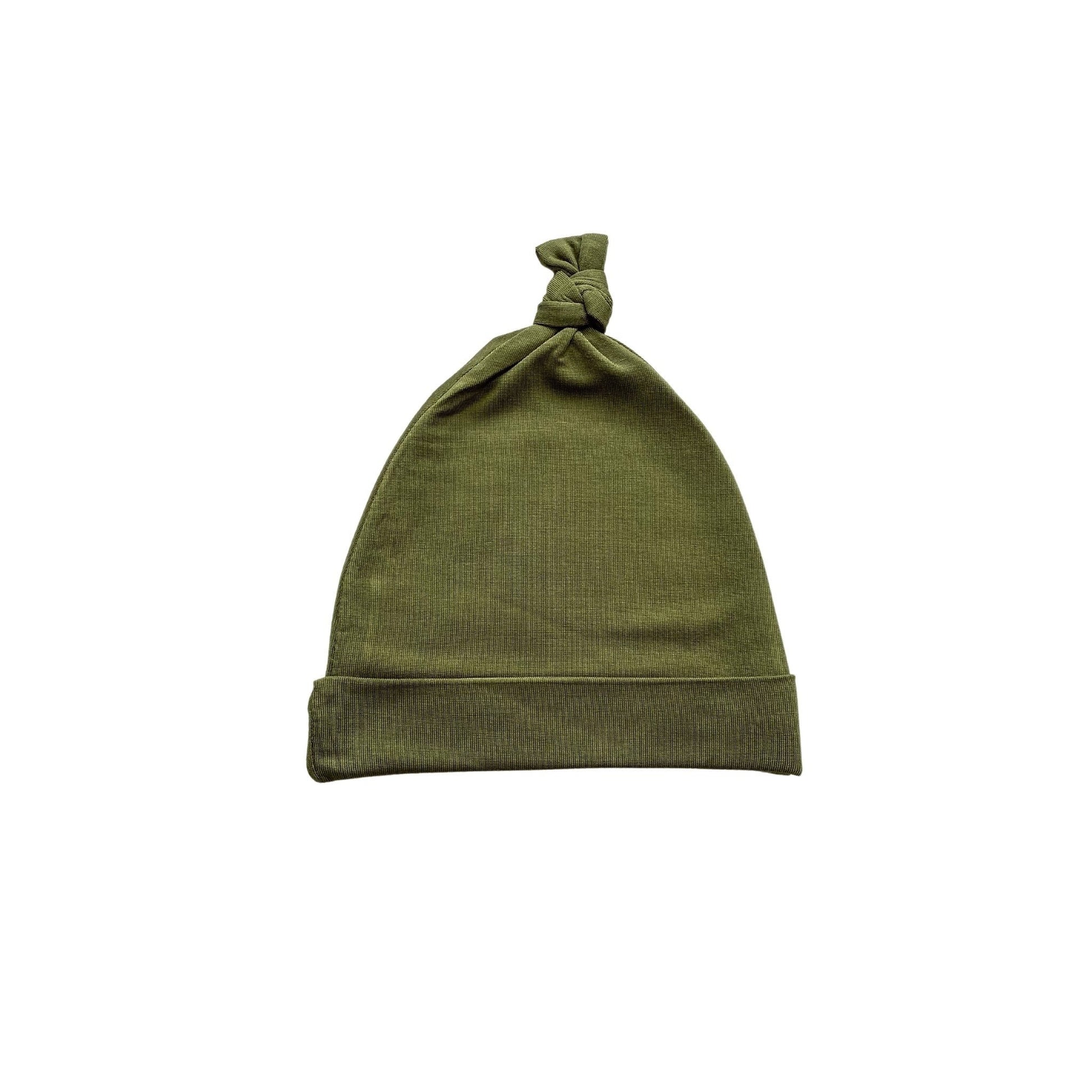 Knot Hat - Olive Green - Harp Angel Boutique