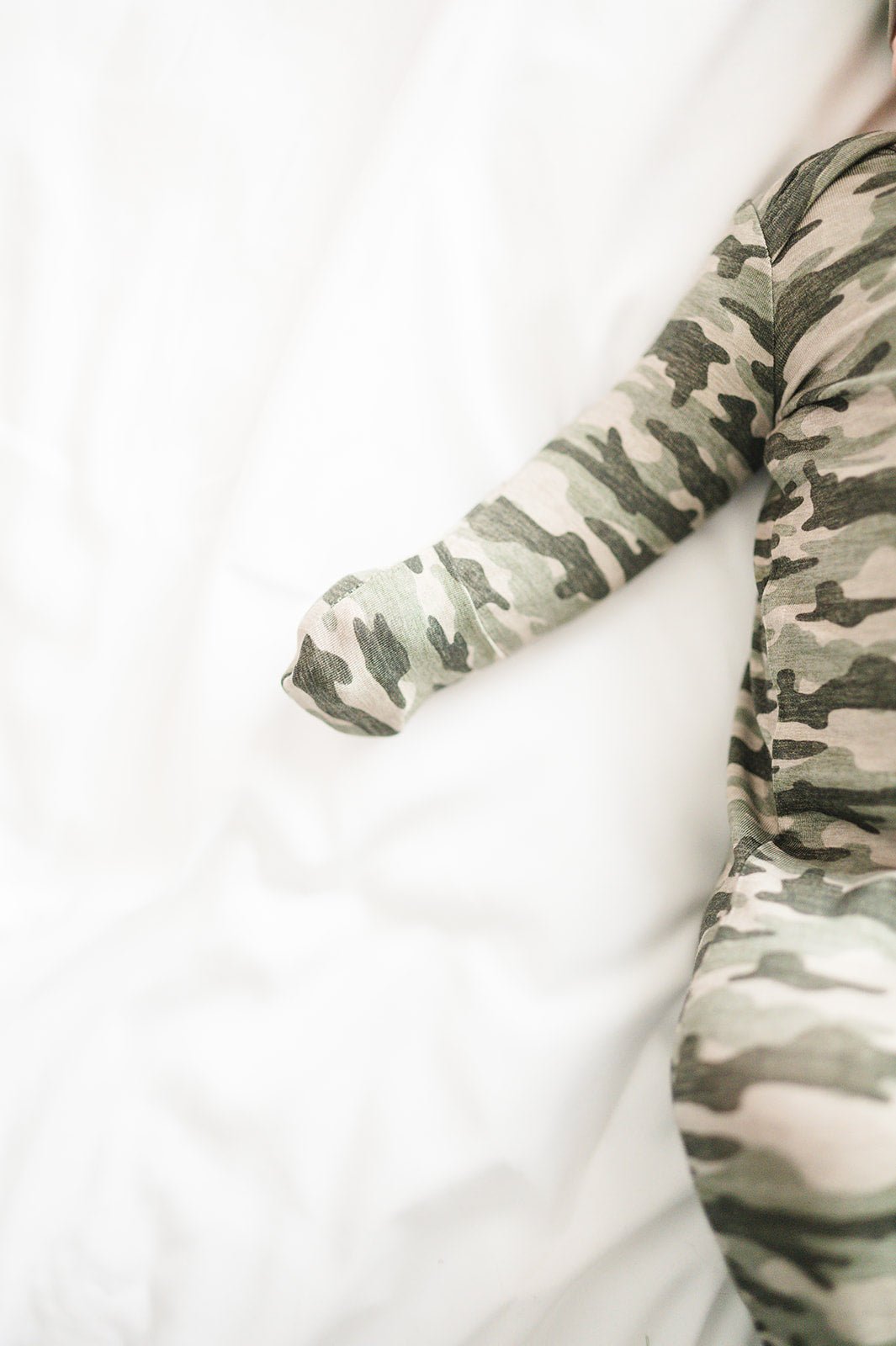 Knotted Baby Gown - Camo - Harp Angel Boutique