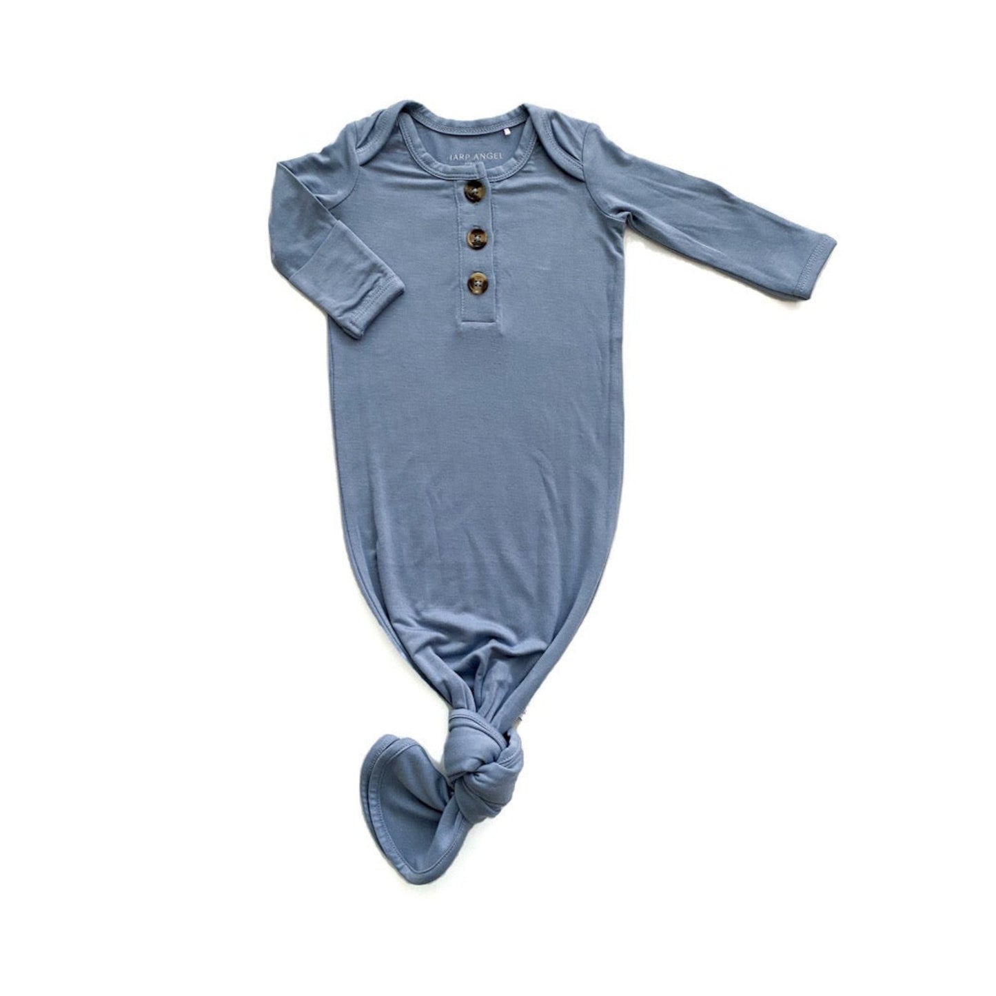 Knotted Baby Gown - Dusty Blue - Harp Angel Boutique
