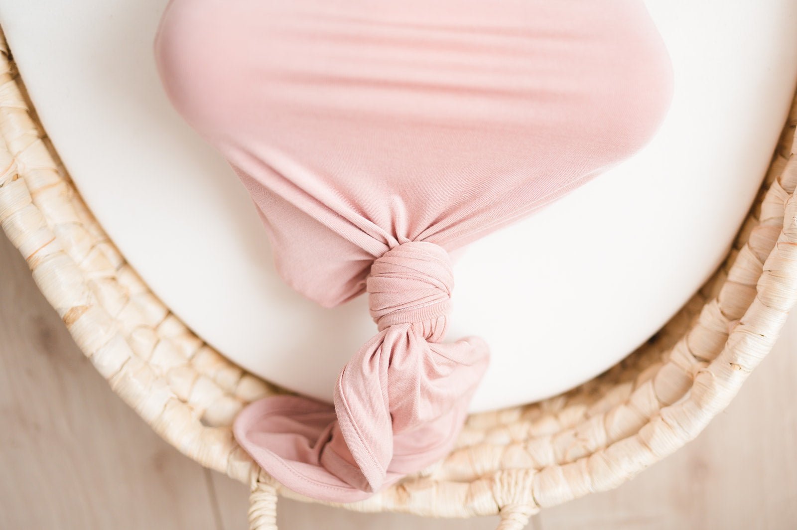 Knotted Baby Gown - Dusty Pink - Harp Angel Boutique
