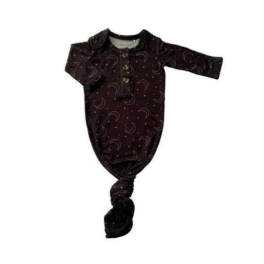 Knotted Baby Gown - Midnight Moon - Harp Angel Boutique