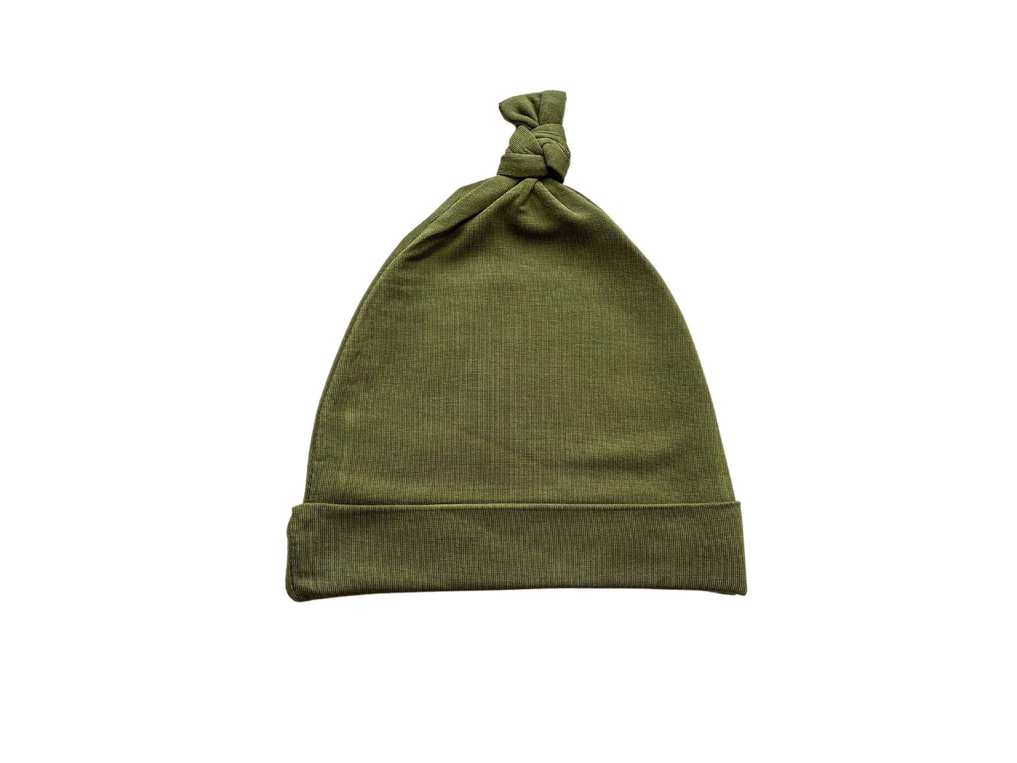 Knotted Baby Gown - Olive Green - Harp Angel Boutique