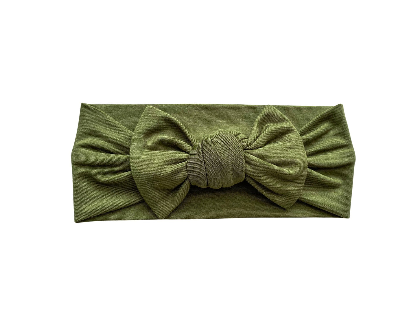 Knotted Baby Gown - Olive Green - Harp Angel Boutique