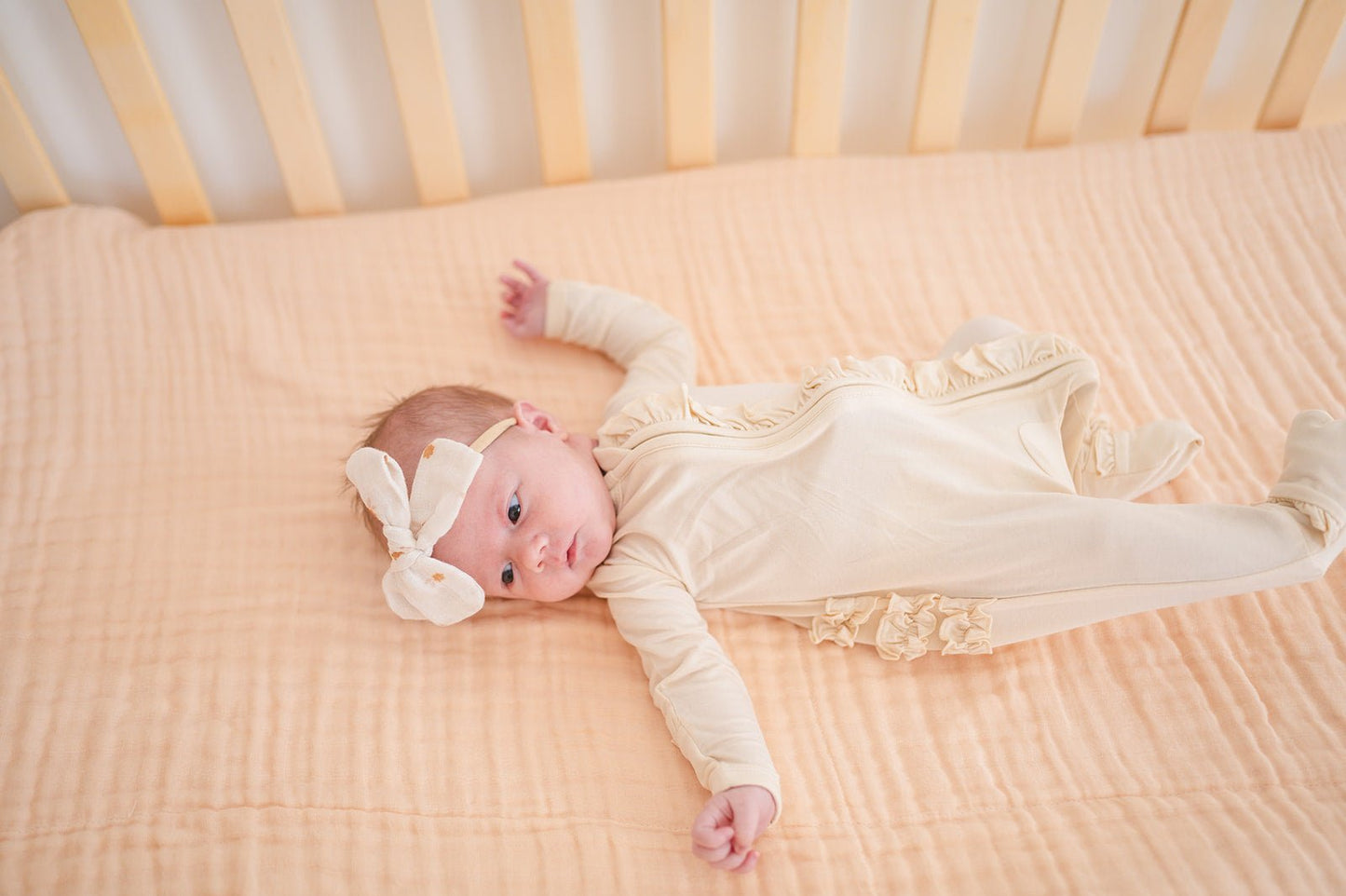 Muslin Quilt - Apricot - Harp Angel Boutique