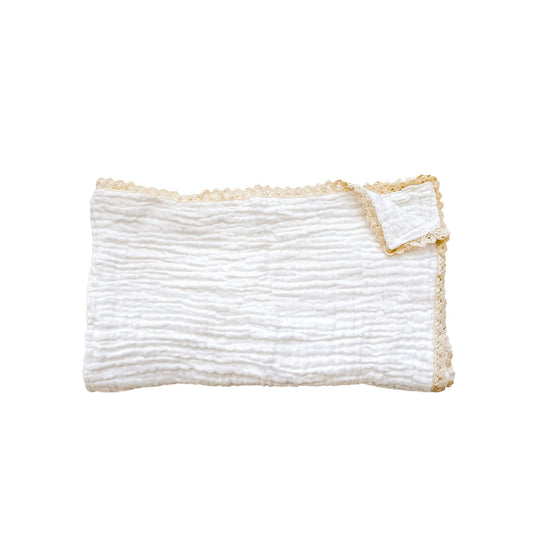 Muslin Quilt - Cream Lace - Harp Angel Boutique