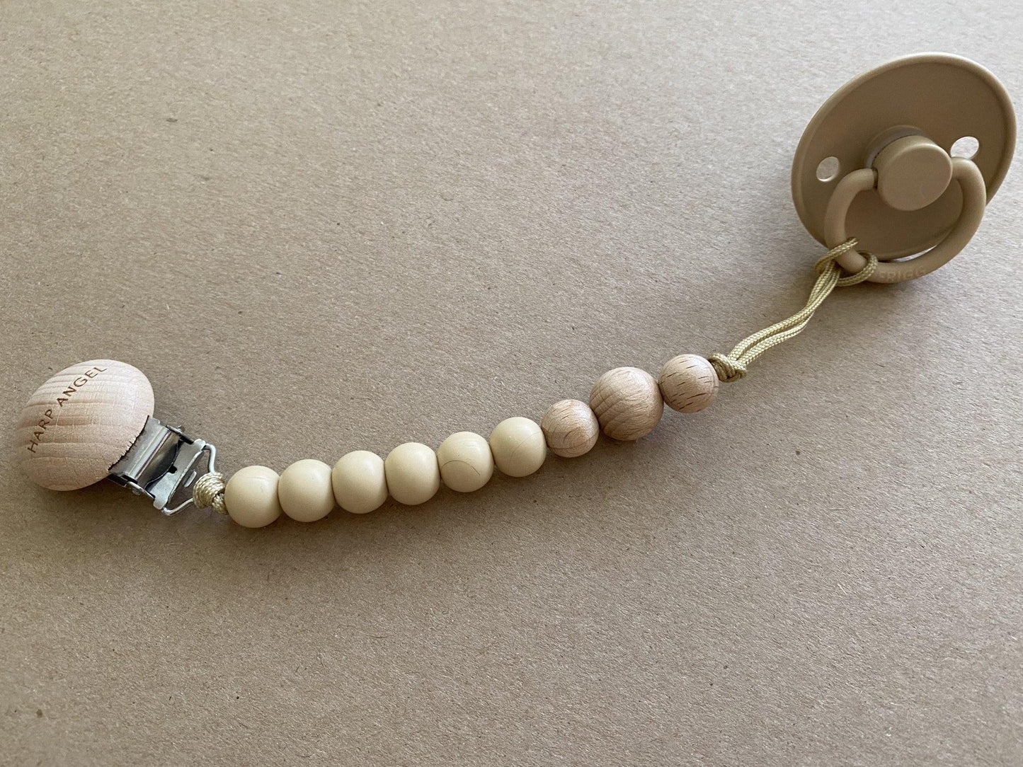 Pacifier Clip Harper (Croissant) - Harp Angel Boutique