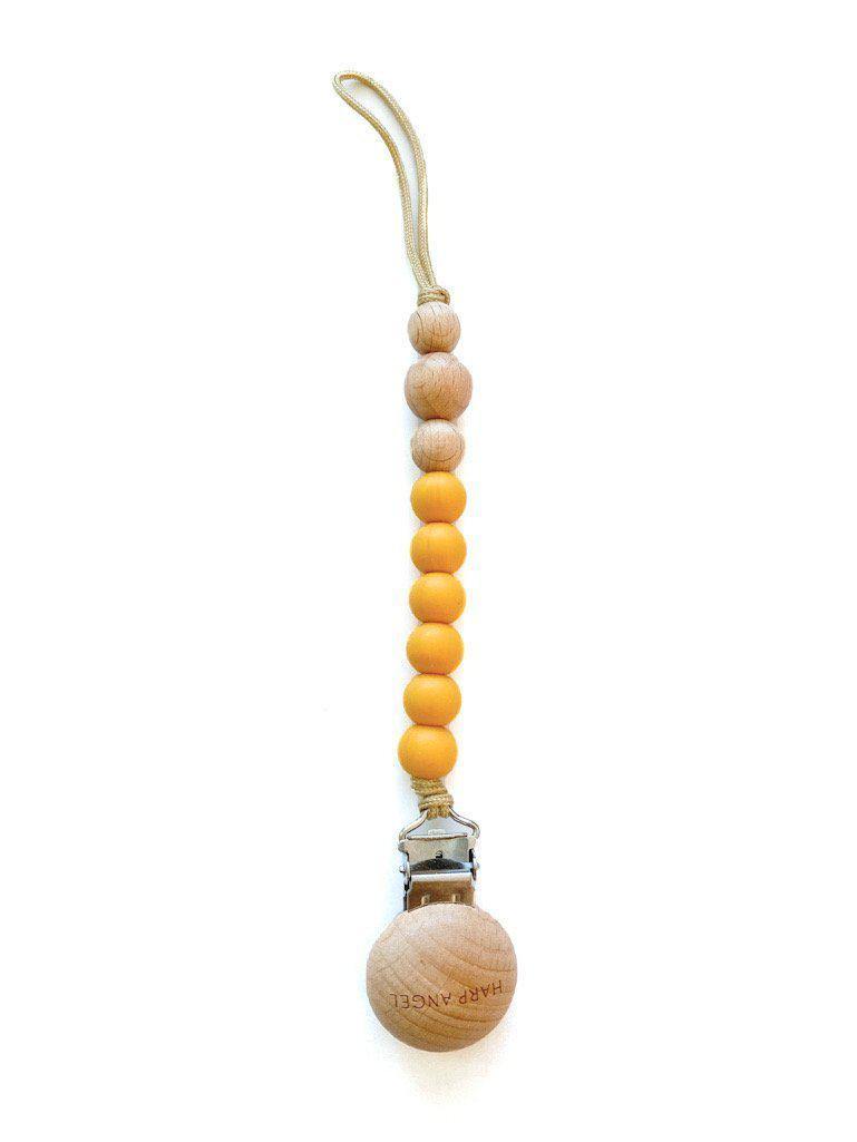 Pacifier Clip Harper (Honey Gold) - Harp Angel Boutique