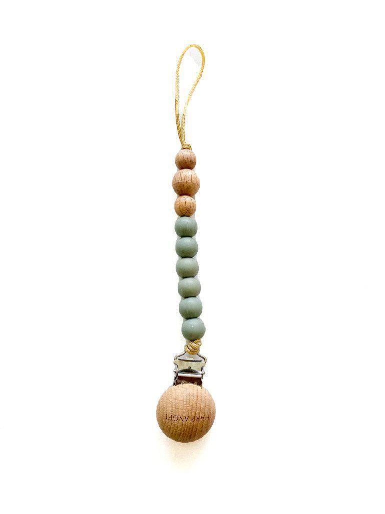 Pacifier Clip Harper (Sage) - Harp Angel Boutique