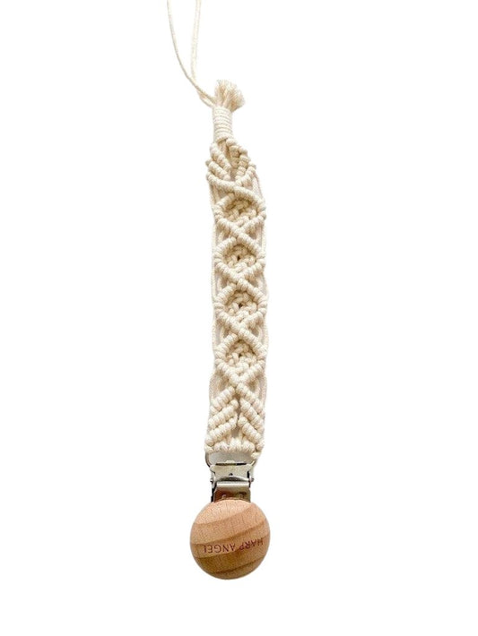 Pacifier Clip Macrame - Harp Angel Boutique