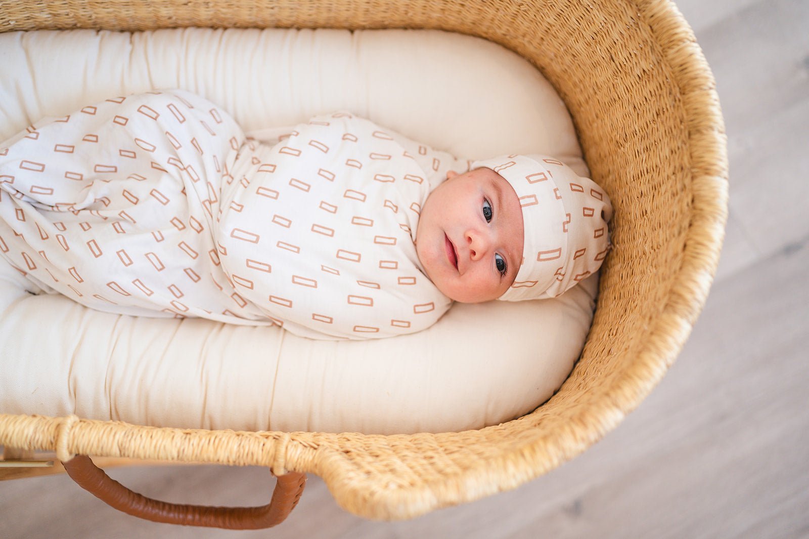 PRE-ORDER ** Bamboo Stretch Swaddle - Neutral Rectangle - Harp Angel Boutique