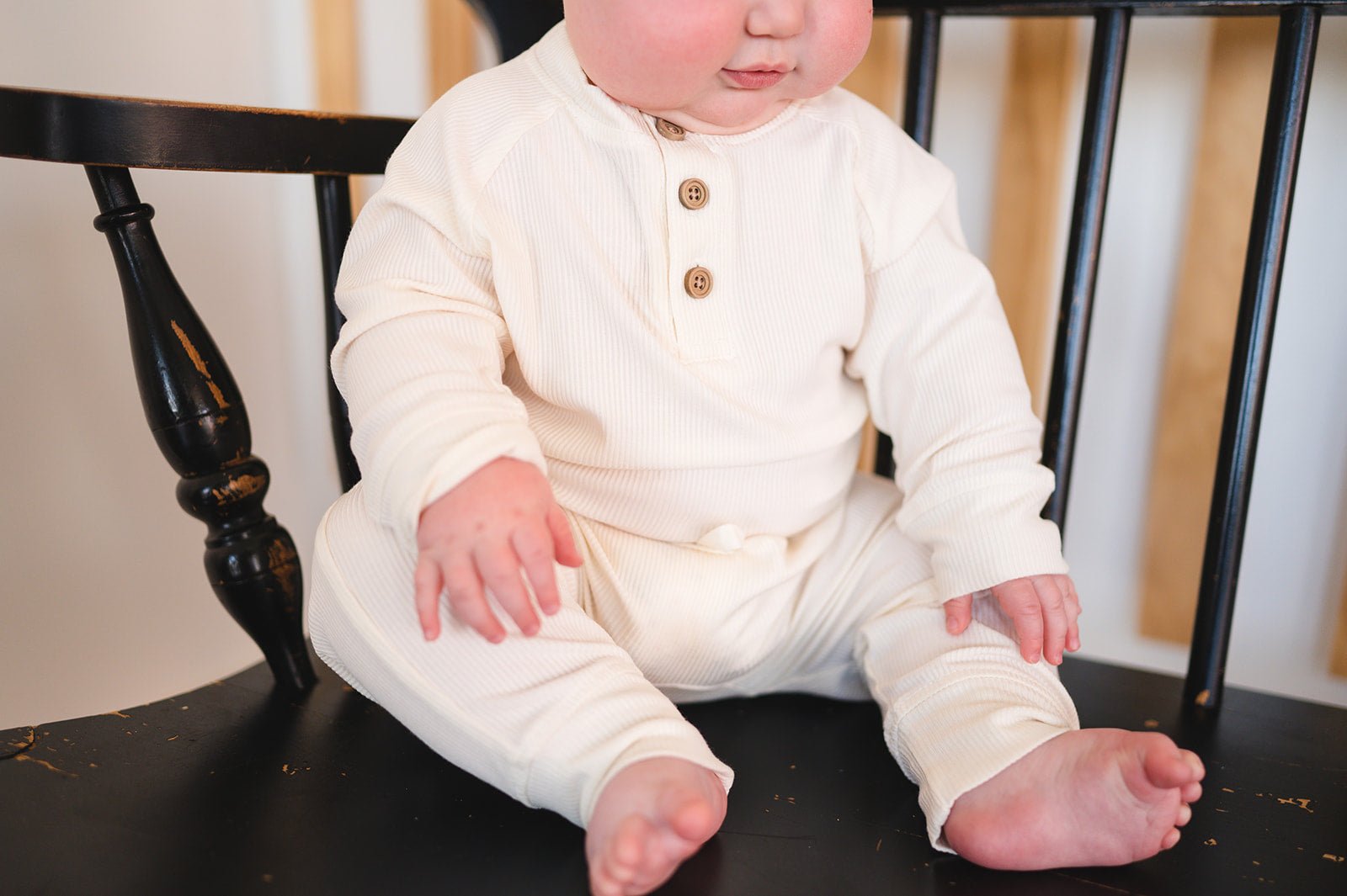 Ribbed Jogger Pants - Cream - Harp Angel Boutique