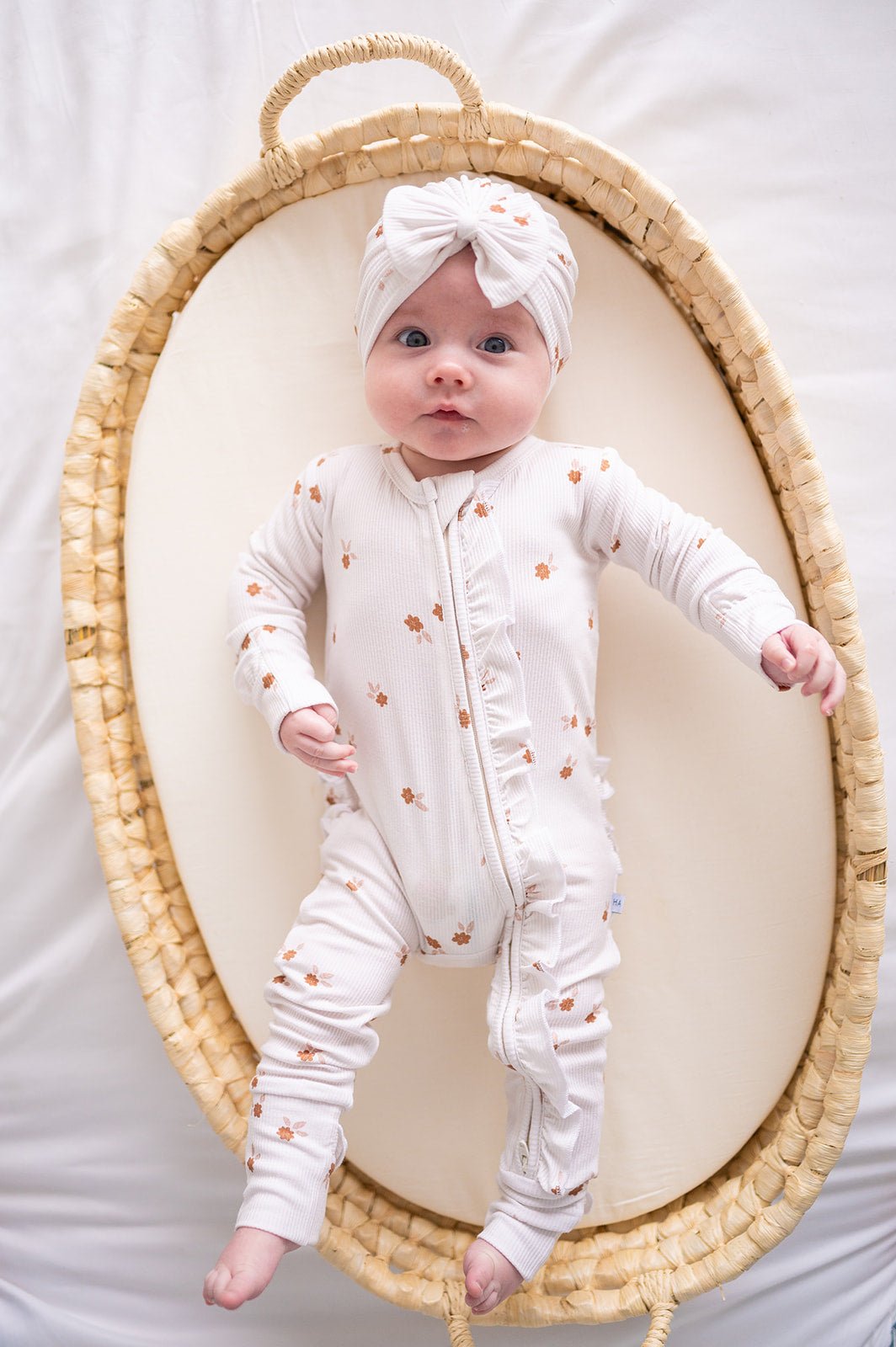 Ruffle Zipper One Piece - Fleur - Harp Angel Boutique
