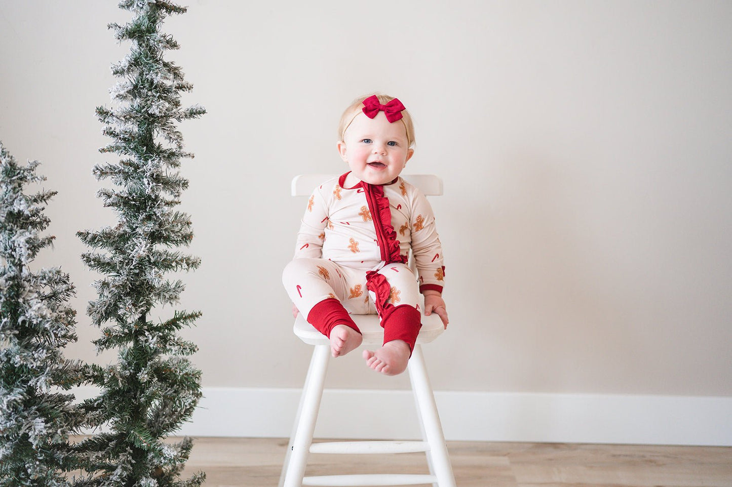Ruffle Zipper One Piece - Gingerbread - Harp Angel Boutique
