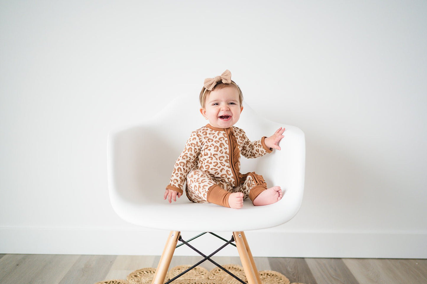 Ruffle Zipper One Piece - Leopard - Harp Angel Boutique