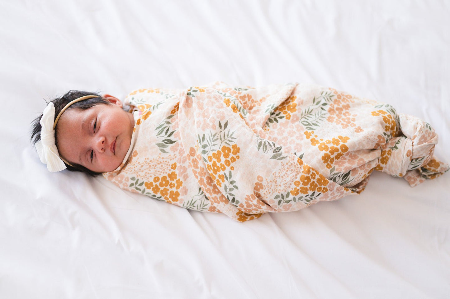 Spring Bloom Muslin Swaddle Blanket - Harp Angel Boutique
