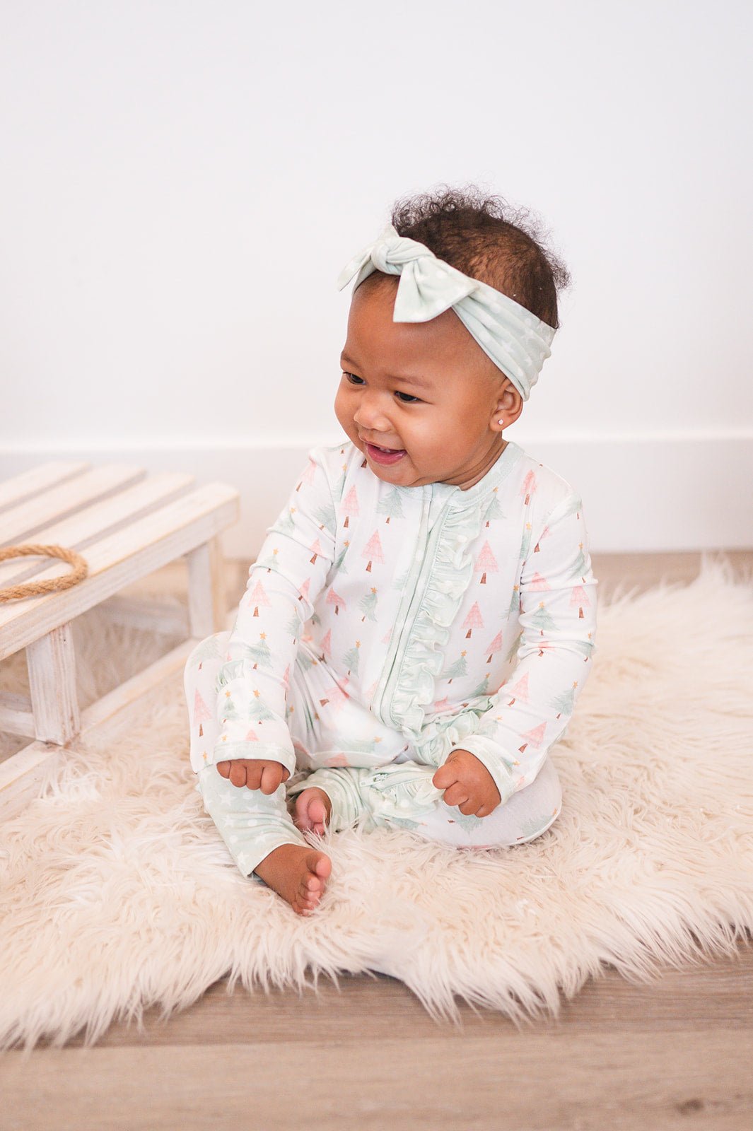 Sweet Christmas Trees Head Wrap Headband - Harp Angel Boutique