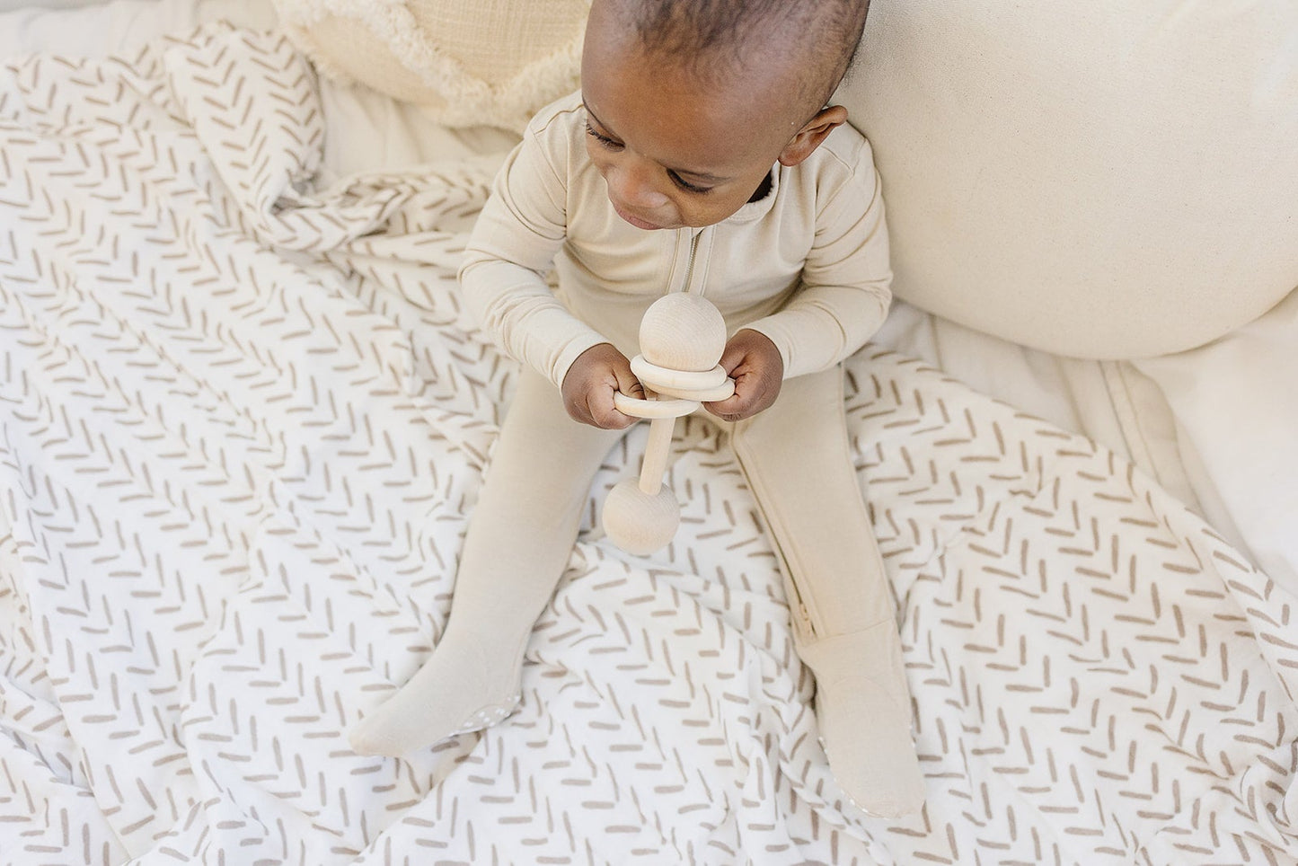Tan Arrow Swaddle Blanket - Harp Angel Boutique