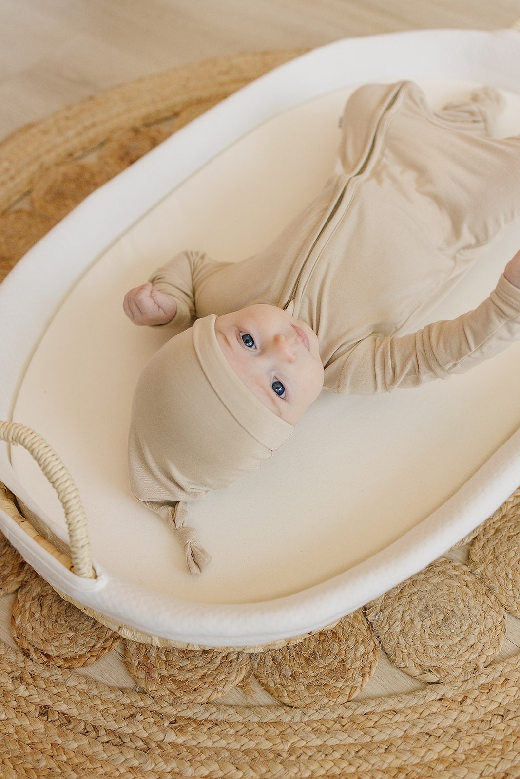 Tan Knot Hat - Harp Angel Boutique