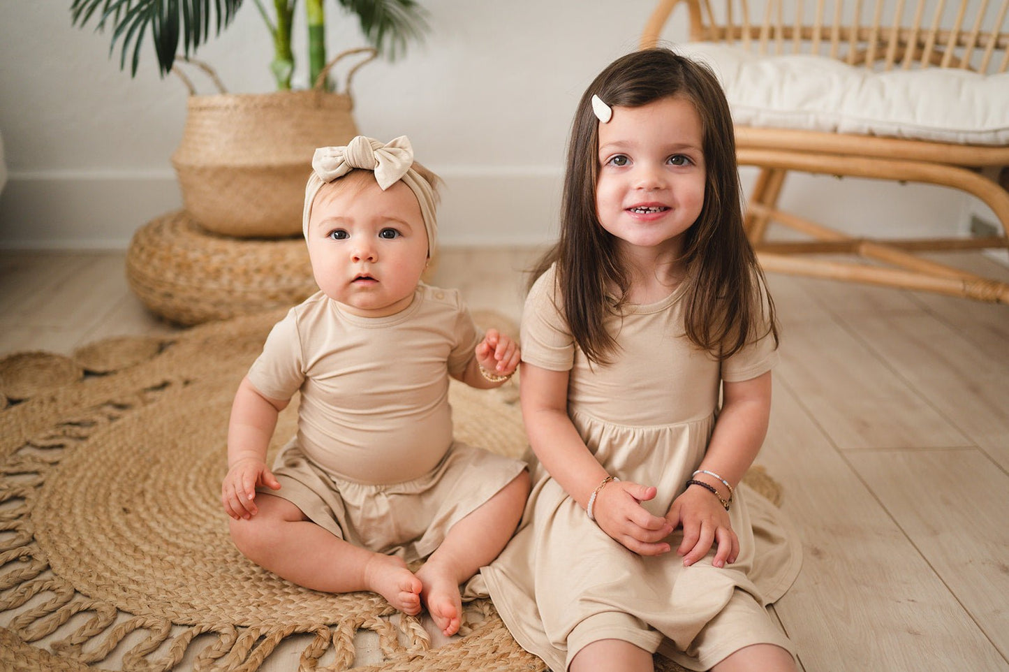 Twirl Skirt Bodysuit | Tan - Harp Angel Boutique