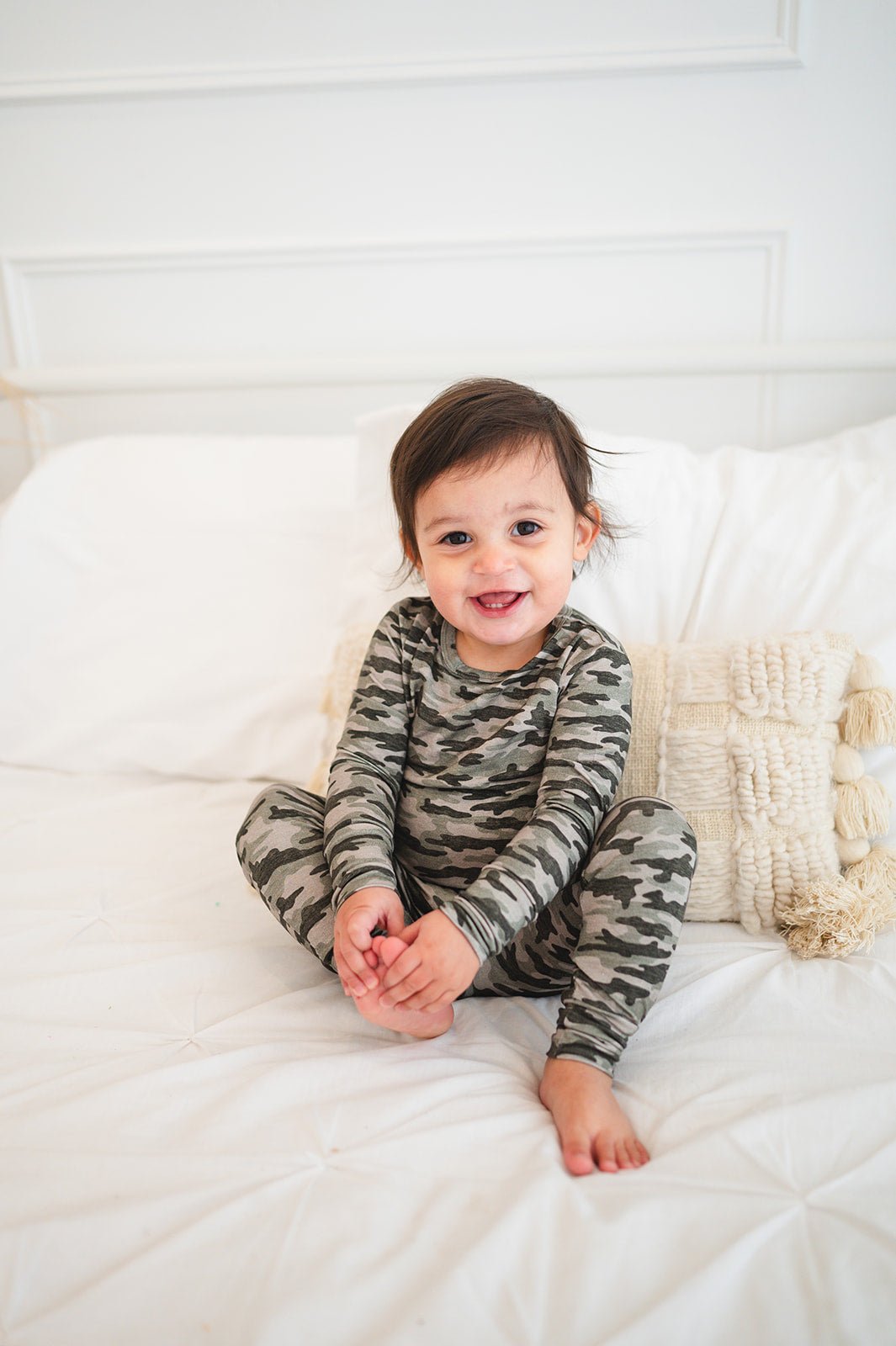 Two-Piece Pajama Set - Camo - Harp Angel Boutique