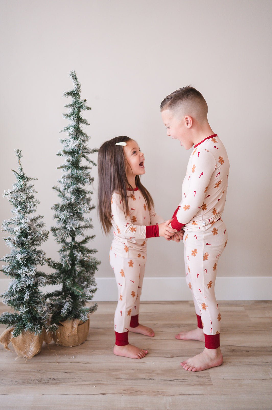 Two-Piece Pajama Set - Gingerbread - Harp Angel Boutique