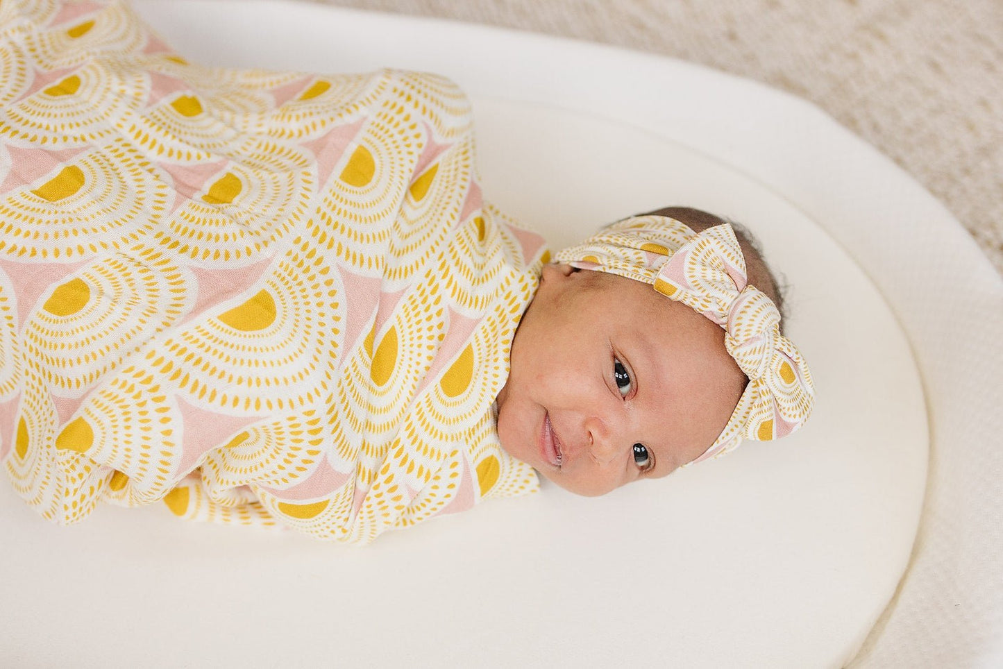 Vintage Sunshine Knotted Bow Head wrap Headband - Harp Angel Boutique