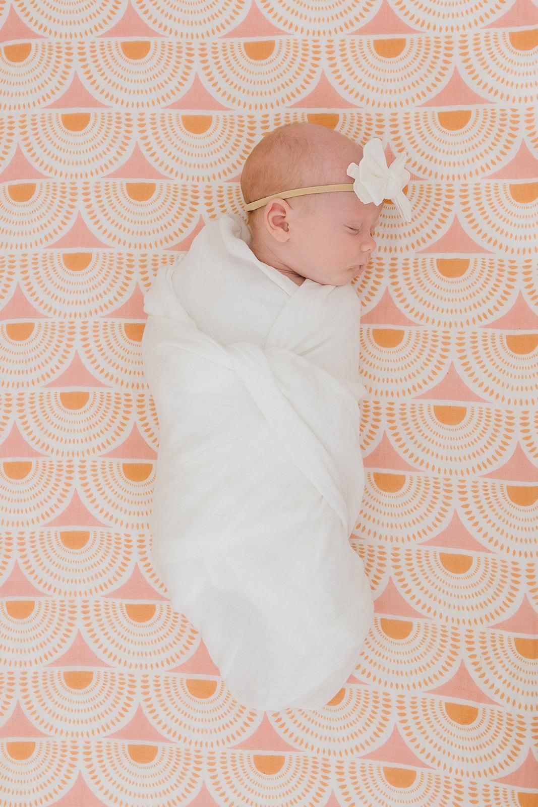 White Chiffon Knot Baby Bow Headband - Harp Angel Boutique