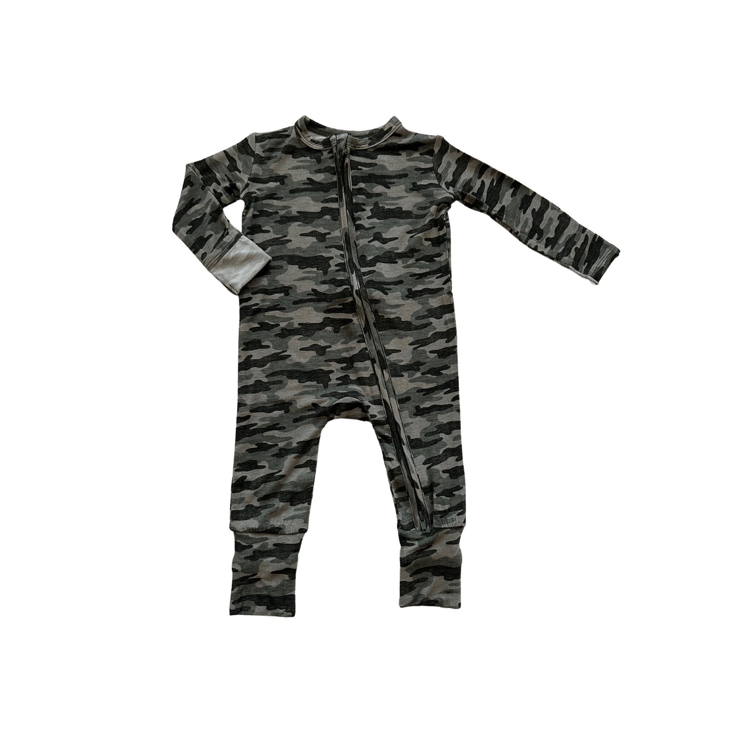 Zipper Romper - Camo - Harp Angel Boutique