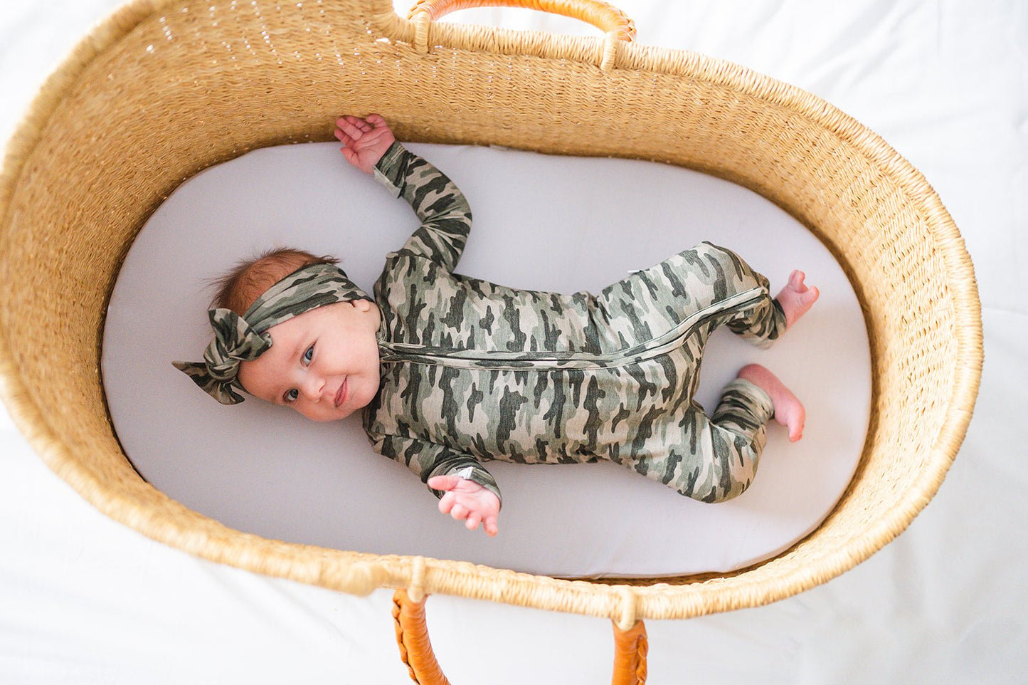 Zipper Romper - Camo - Harp Angel Boutique