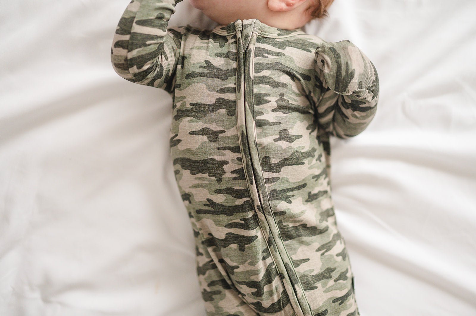 Zipper Romper - Camo - Harp Angel Boutique