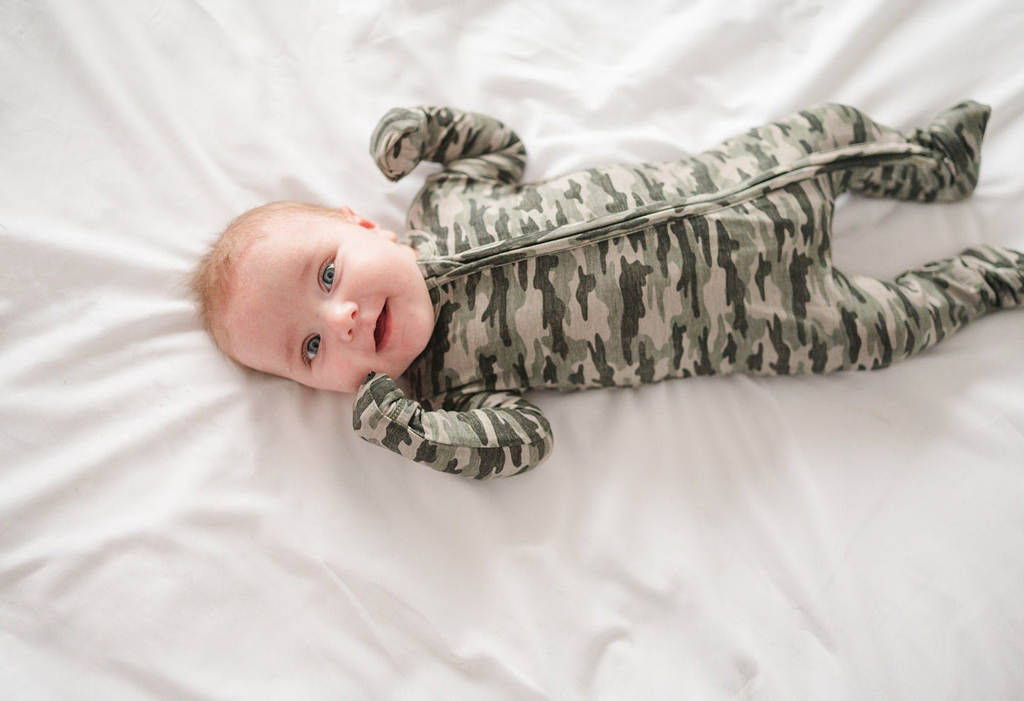 Zipper Romper - Camo - Harp Angel Boutique