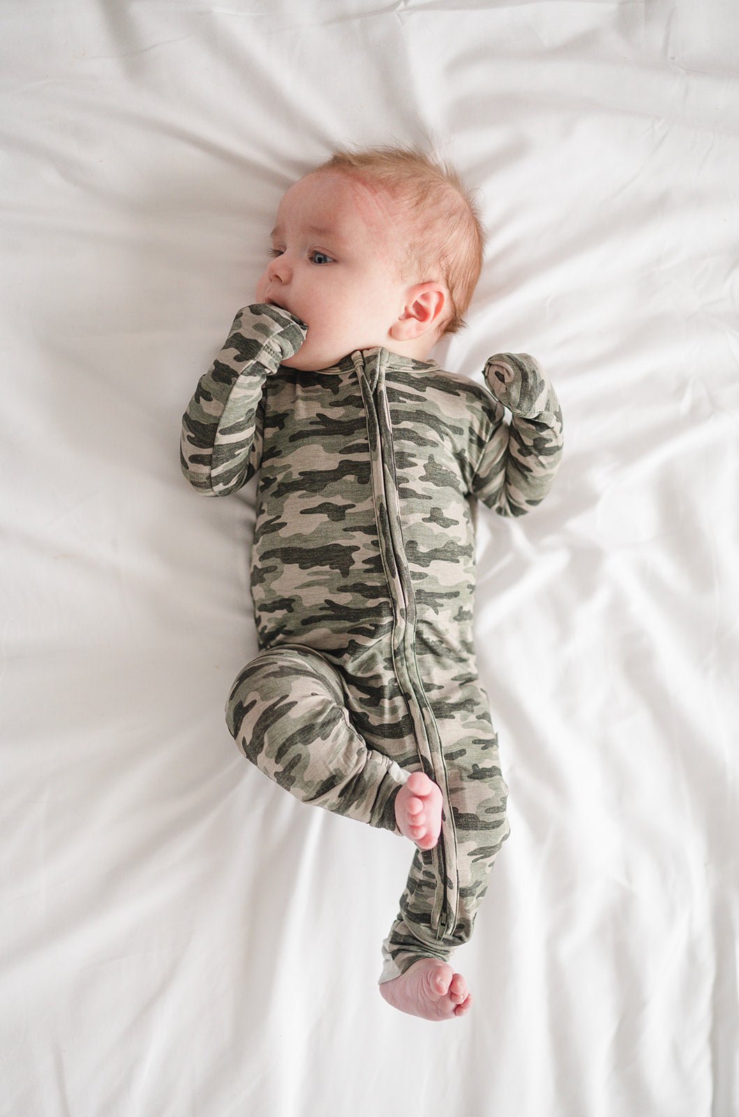 Zipper Romper - Camo - Harp Angel Boutique