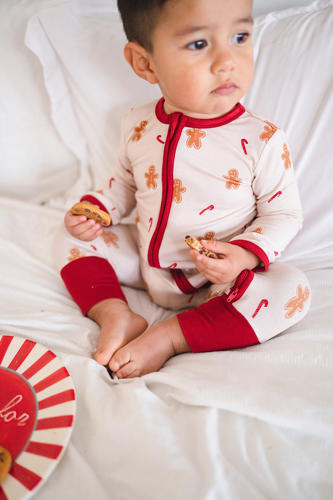 Zipper Romper - Gingerbread - Harp Angel Boutique