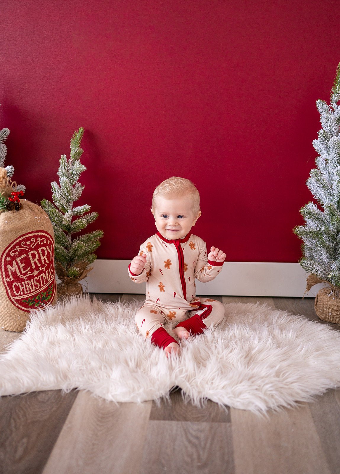 Zipper Romper - Gingerbread - Harp Angel Boutique