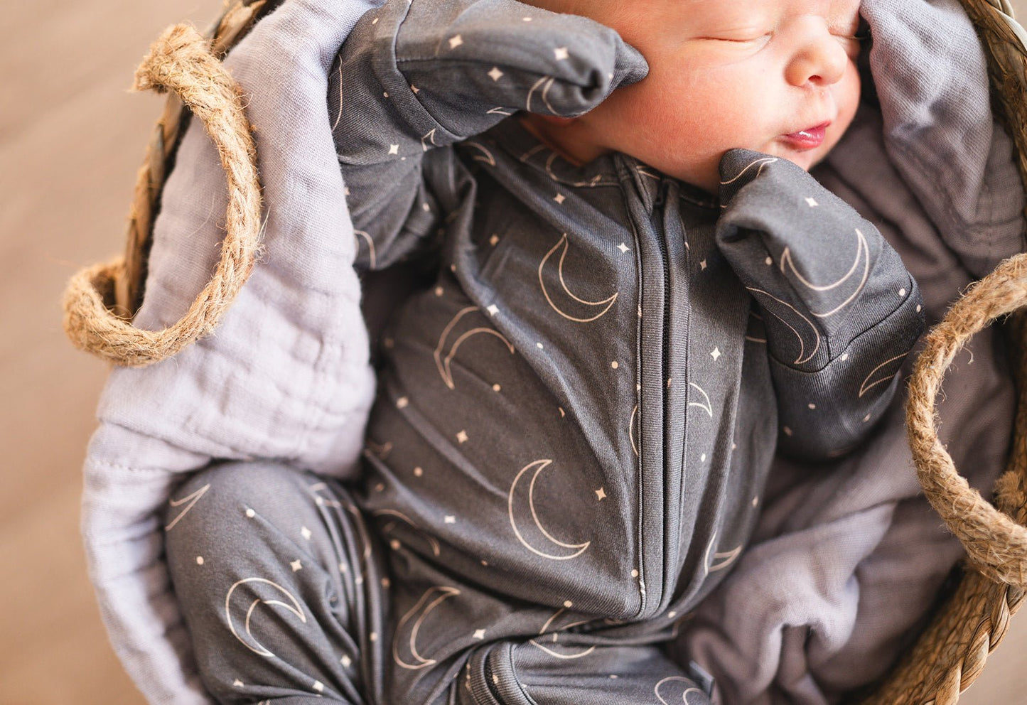 Zipper Romper - Midnight Moon - Harp Angel Boutique